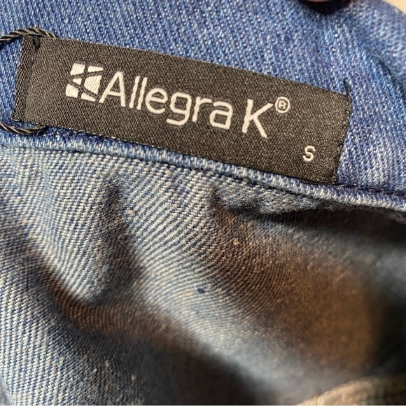 Allegra K Button Front Denim Vest - Picture 2 of 4